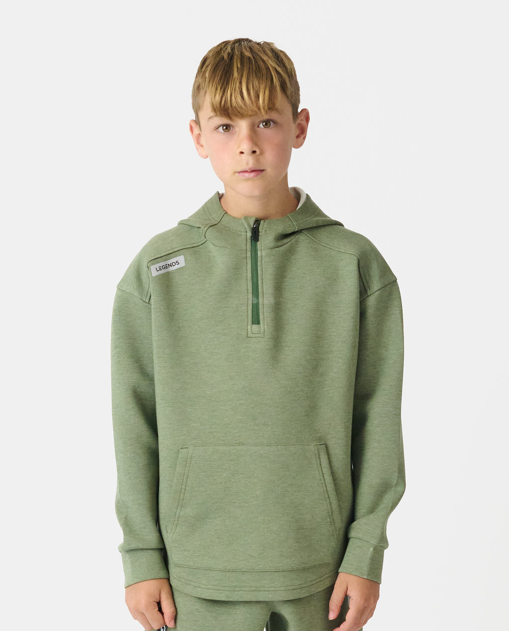 Little Legends Hawthorne Tech Quarter Zip Sierra Heather