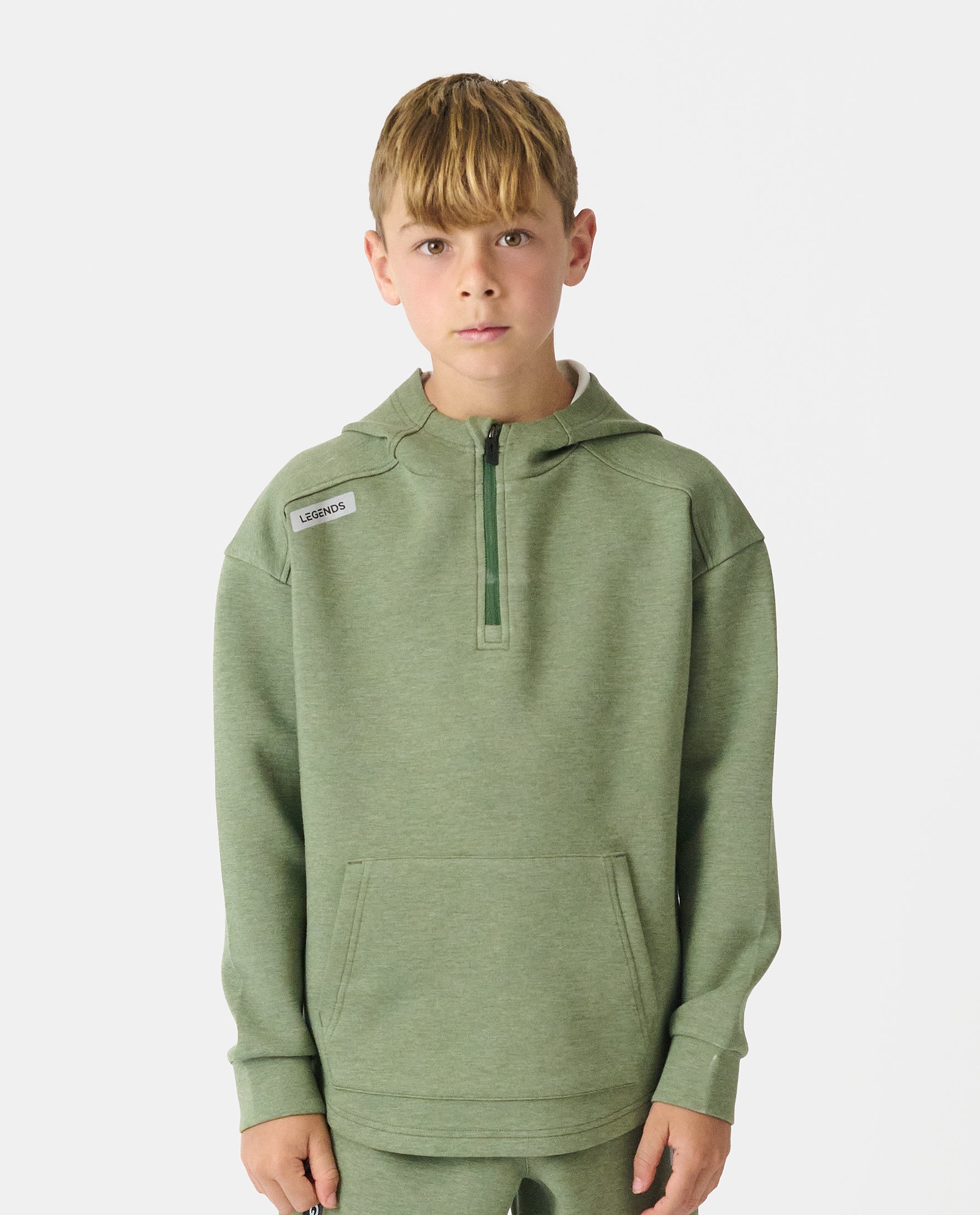 Little Legends Hawthorne Tech Quarter Zip Sierra Heather