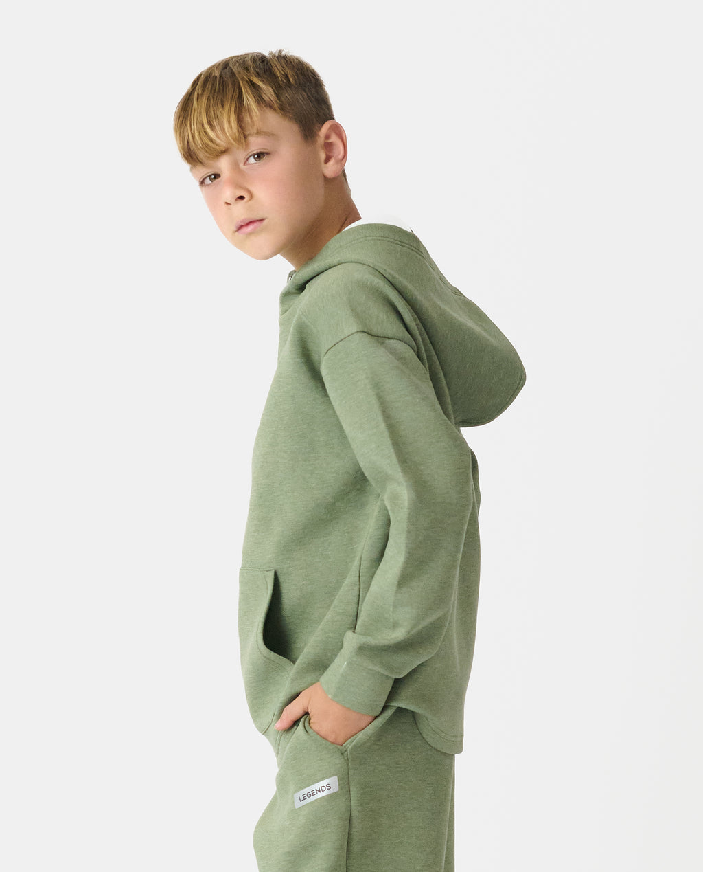 Little Legends Hawthorne Tech Quarter Zip Sierra Heather