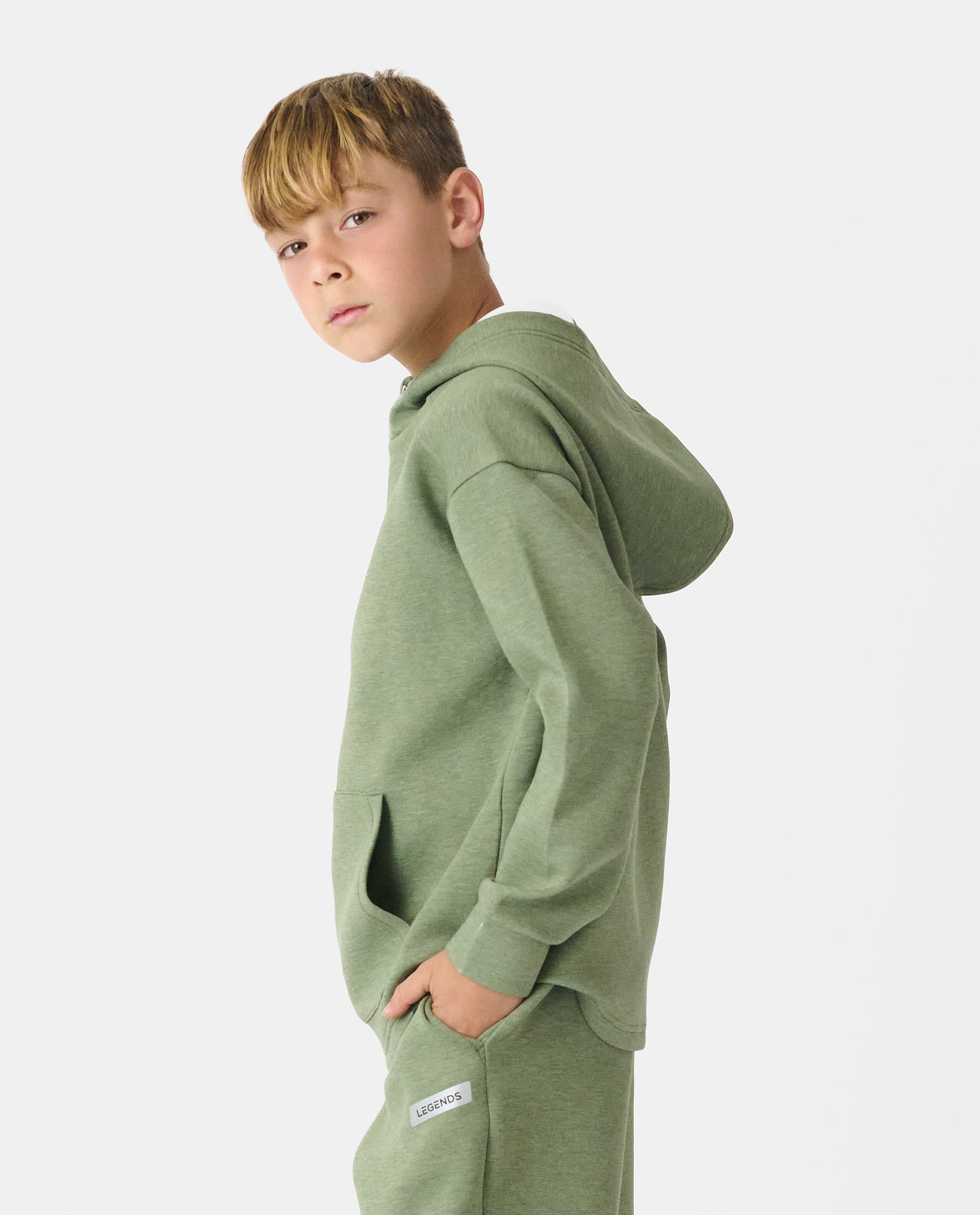 Little Legends Hawthorne Tech Quarter Zip Sierra Heather