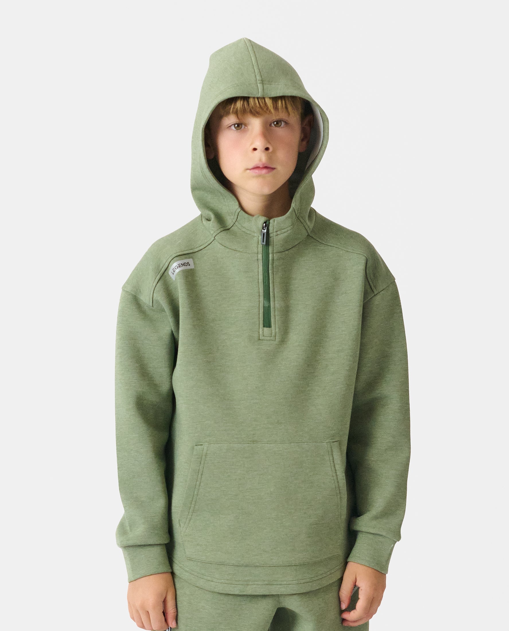 Little Legends Hawthorne Tech Quarter Zip Sierra Heather