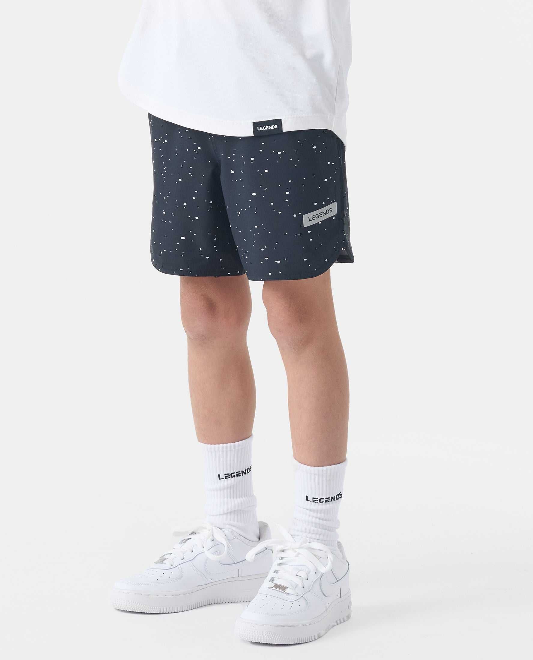 Little Legends Luka Short Black Splatter