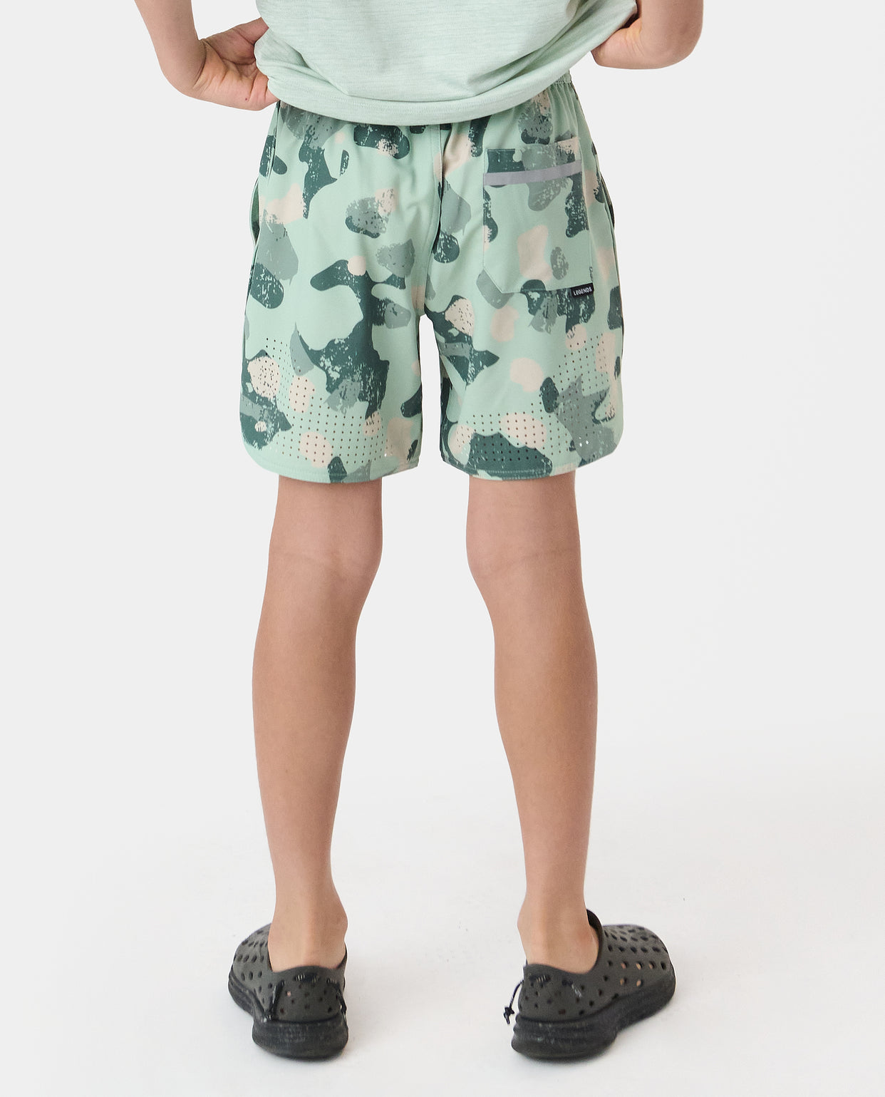 Little Legends Luka Short Distressed Camo Dusty Sage