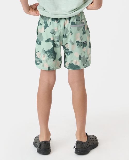 Little Legends Luka Short Distressed Camo Dusty Sage