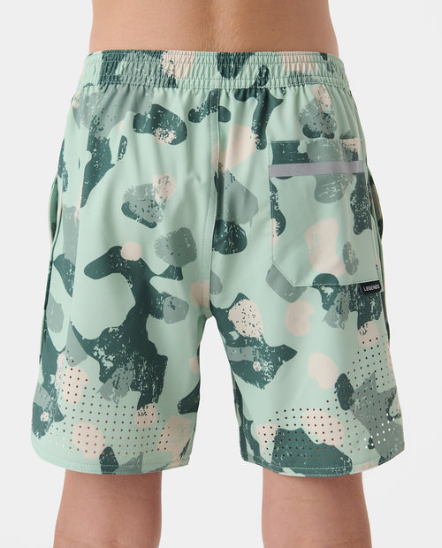 Little Legends Luka Short Distressed Camo Dusty Sage
