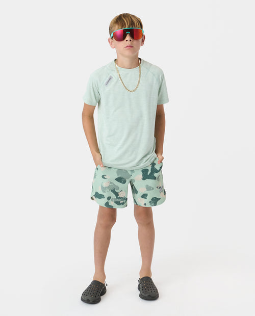 Little Legends Luka Short Distressed Camo Dusty Sage
