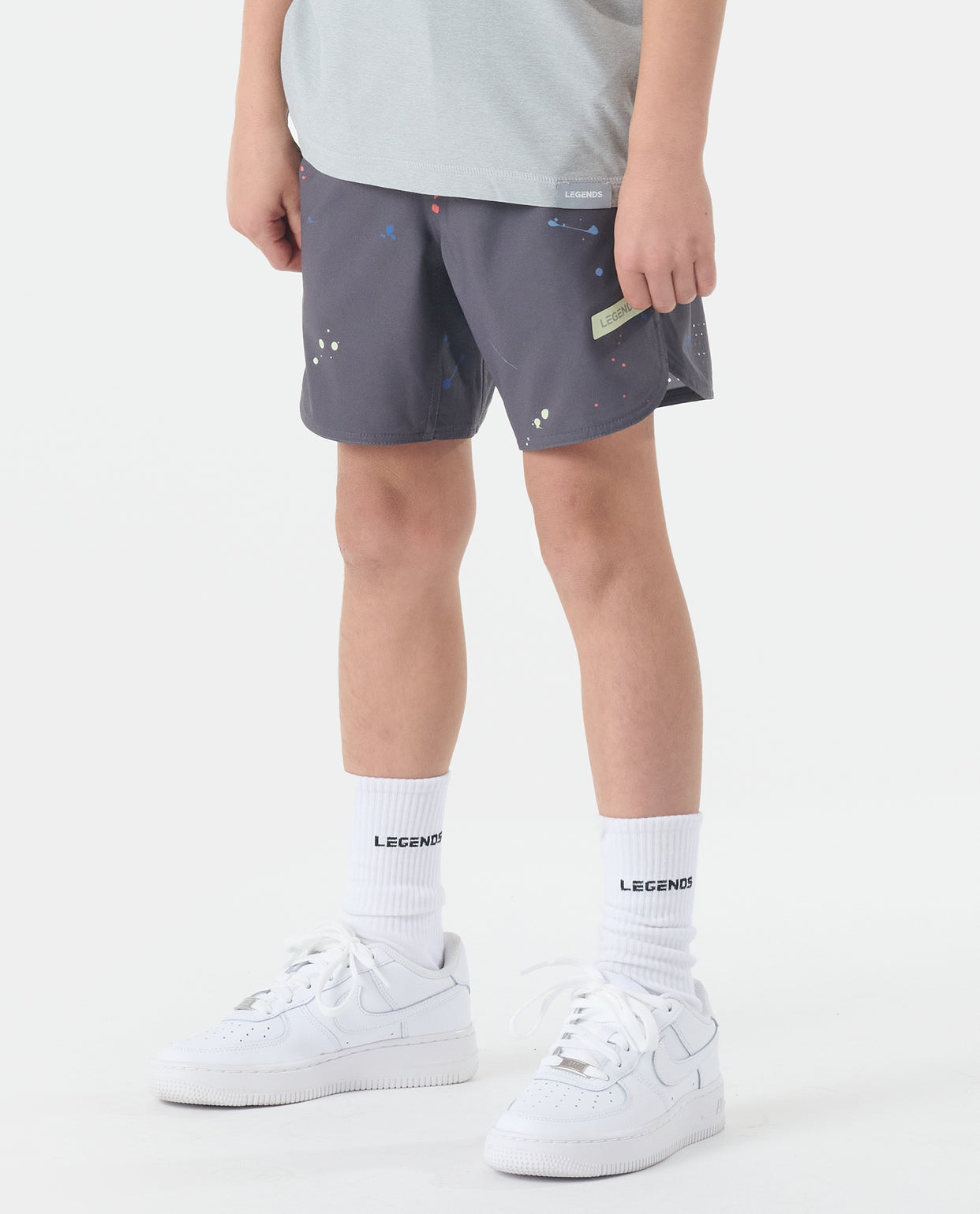 Little Legends Luka Short Charcoal Space Drip