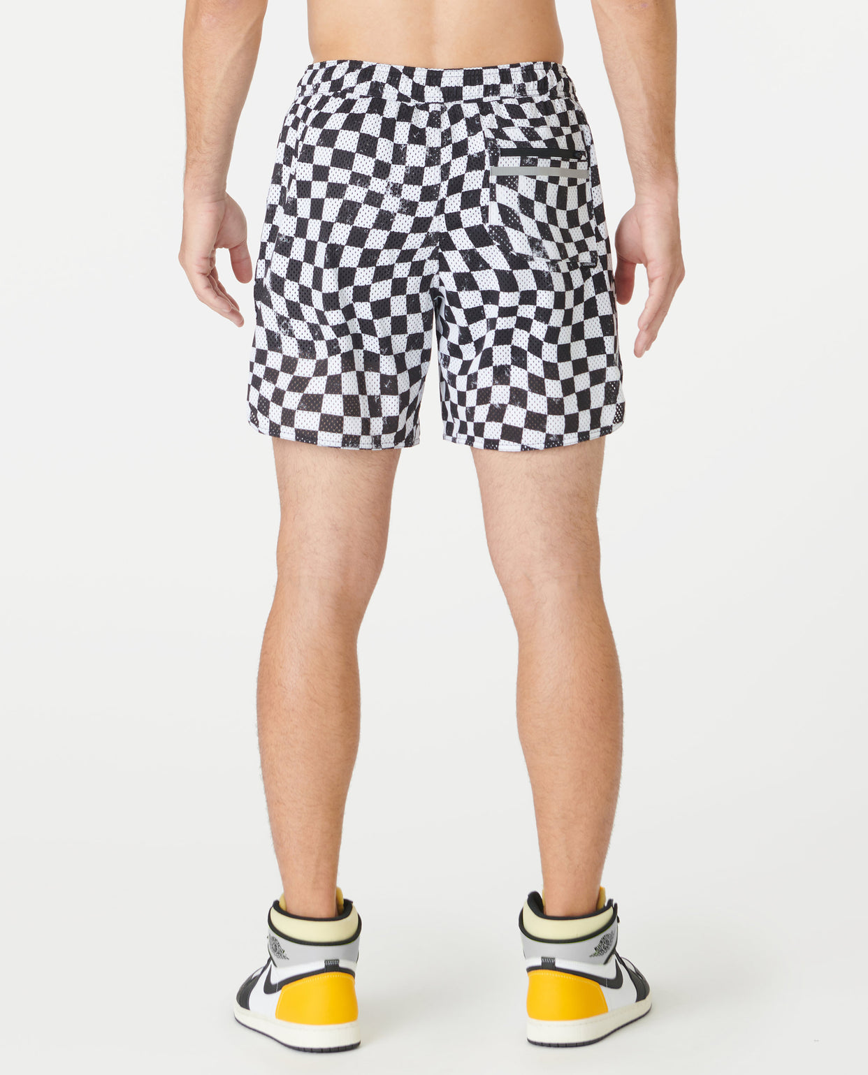 Luka Mesh Short Warped Checkers