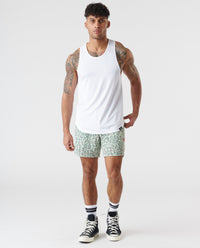 Luka Mesh Short Leopard Pistachio