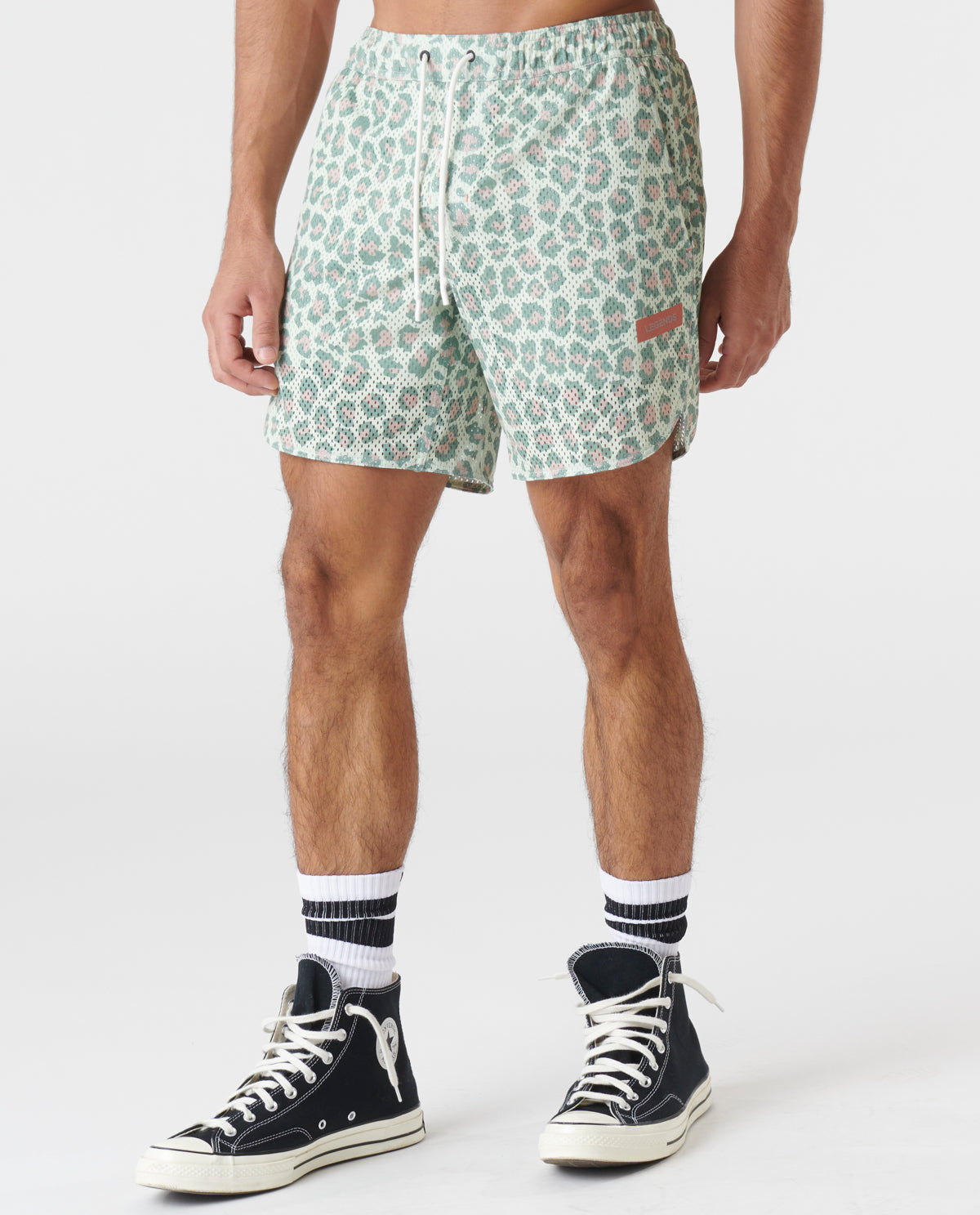 Luka Mesh Short Leopard Pistachio – Legends