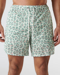 Luka Mesh Short Leopard Pistachio