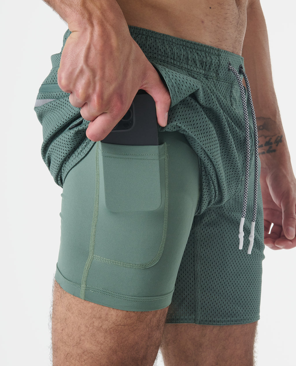 Luka Mesh Short Hunter Green