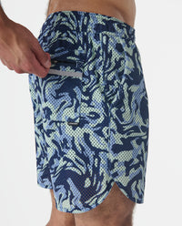 Luka Mesh Short Hydrocoral Sea
