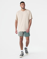Luka Mesh Short Warped Checkers Hunter Green