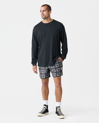 Luka Short Crochet Squares Charcoal