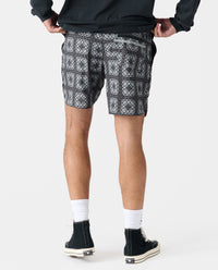 Luka Short Crochet Squares Charcoal