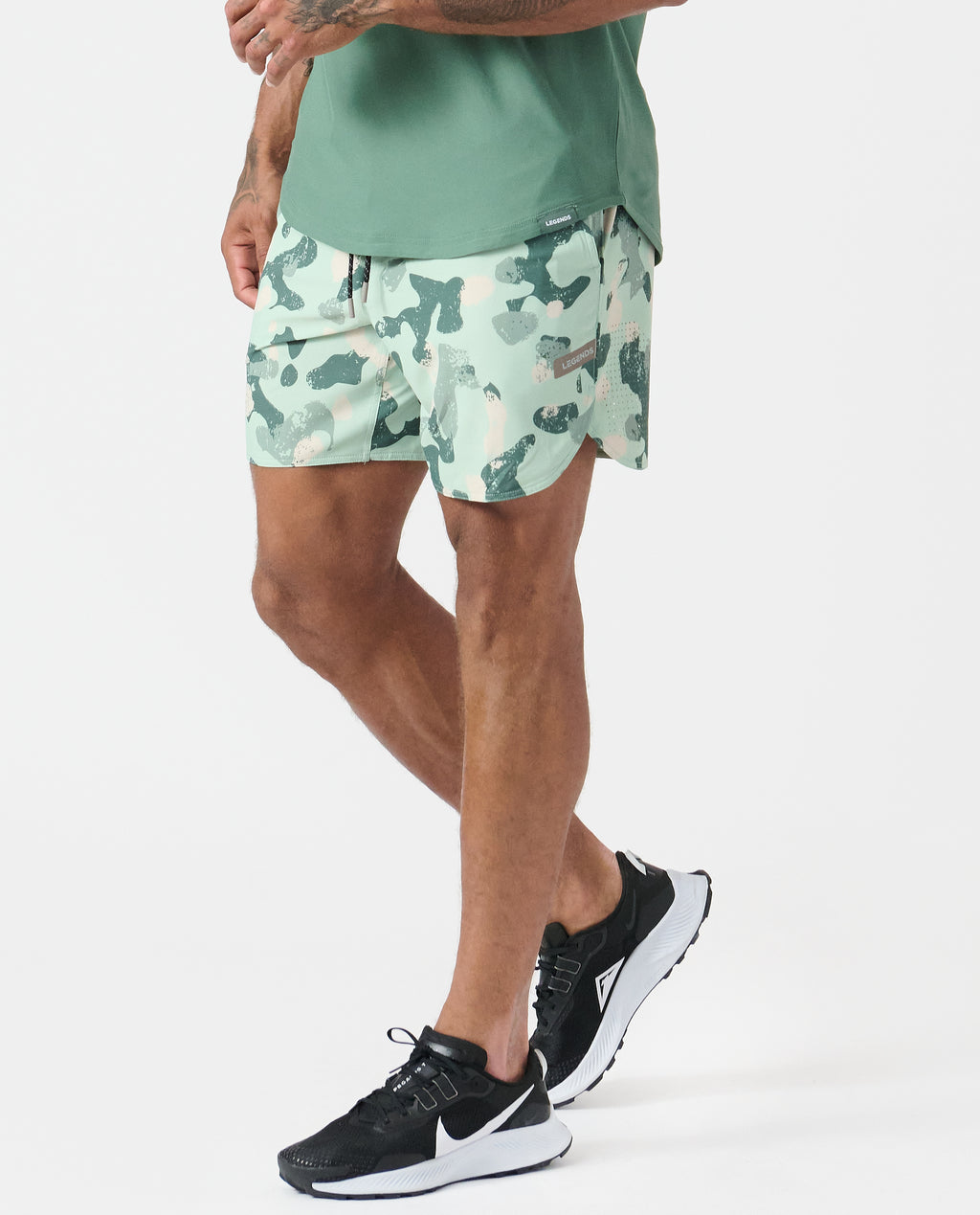 Luka Short Distressed Camo Dusty Sage