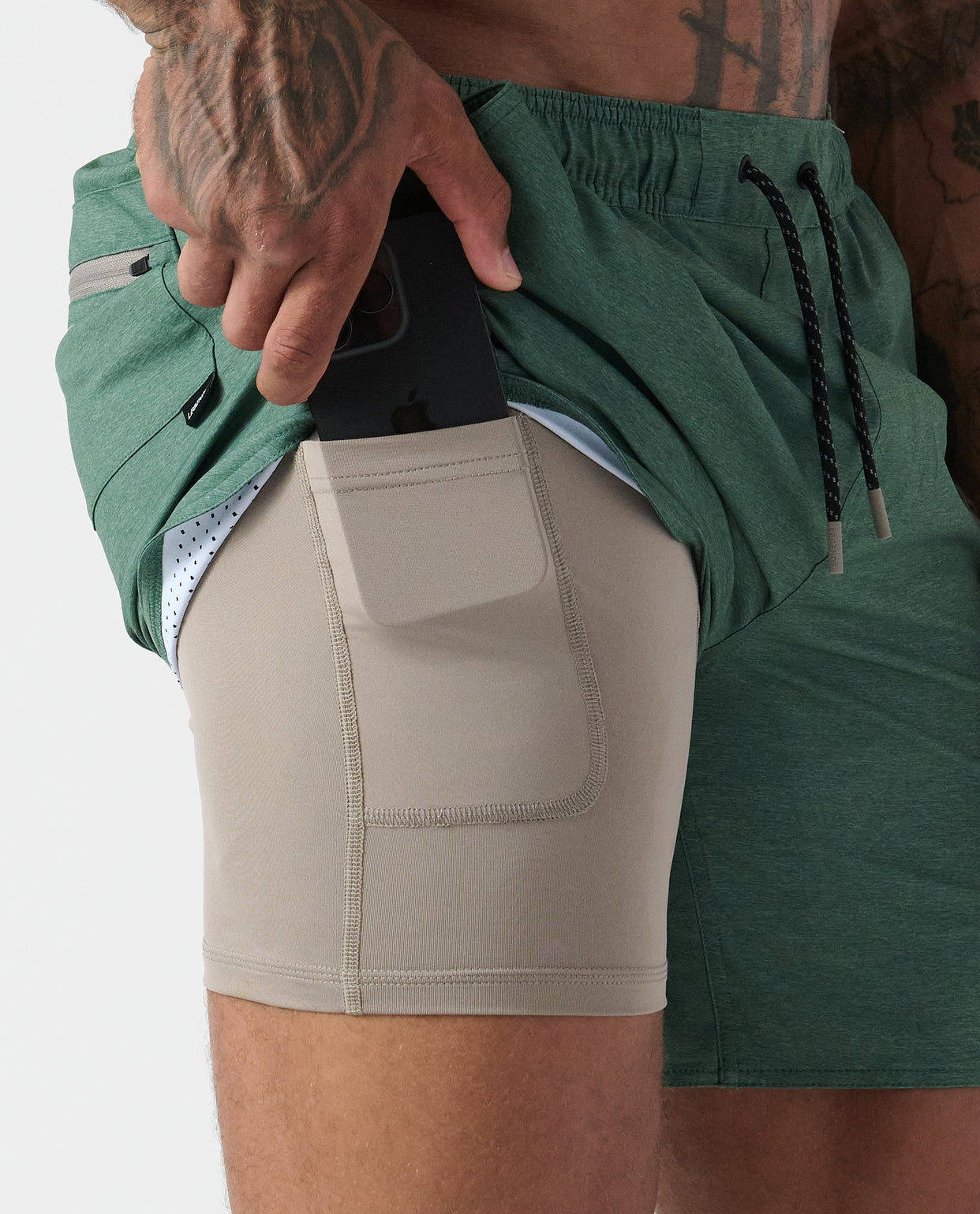 Luka Short Hunter Green Heather