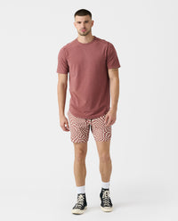 Luka Short Micro Warped Checkers Ember