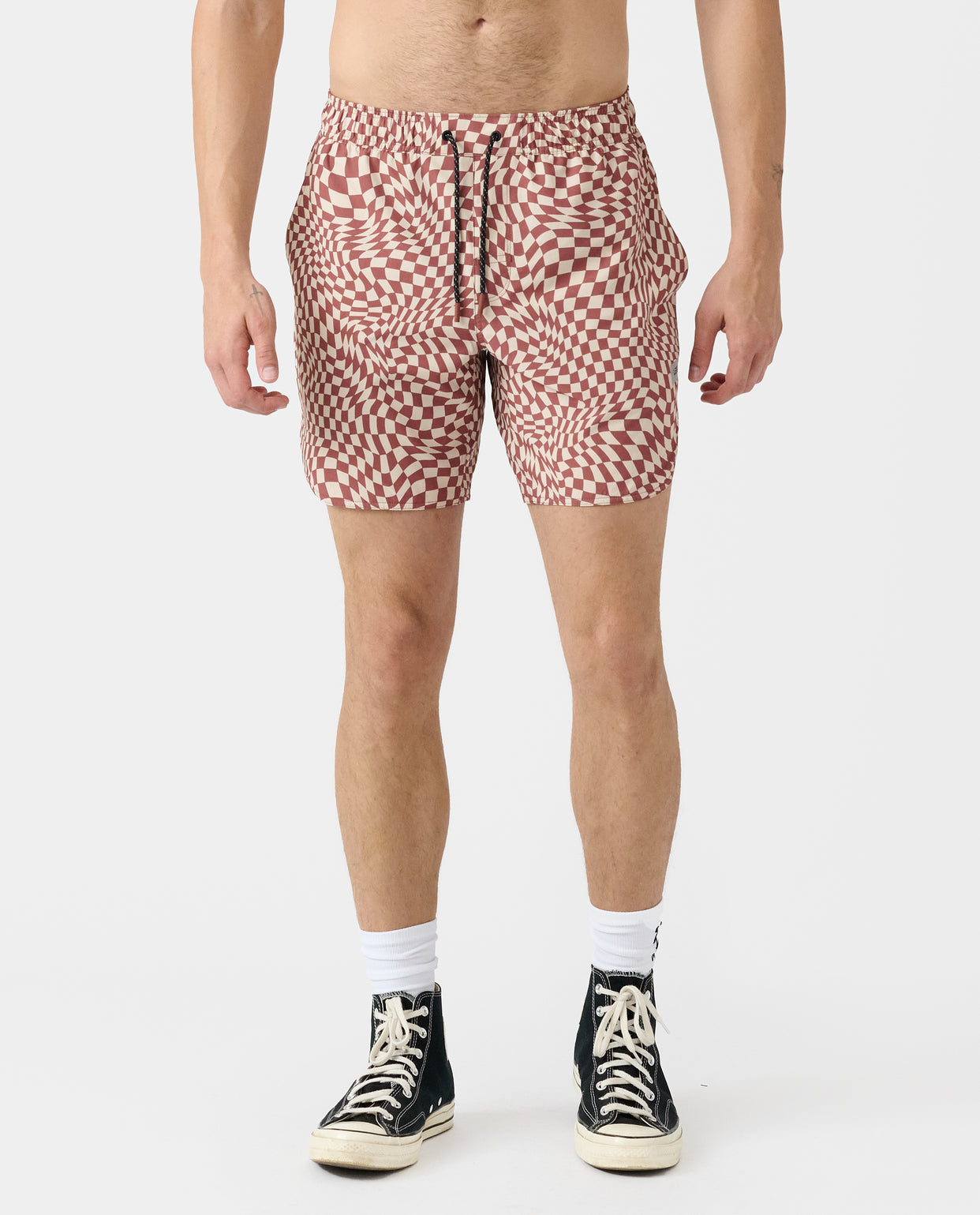 Luka Short Micro Warped Checkers Ember