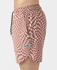 Luka Short Micro Warped Checkers Ember