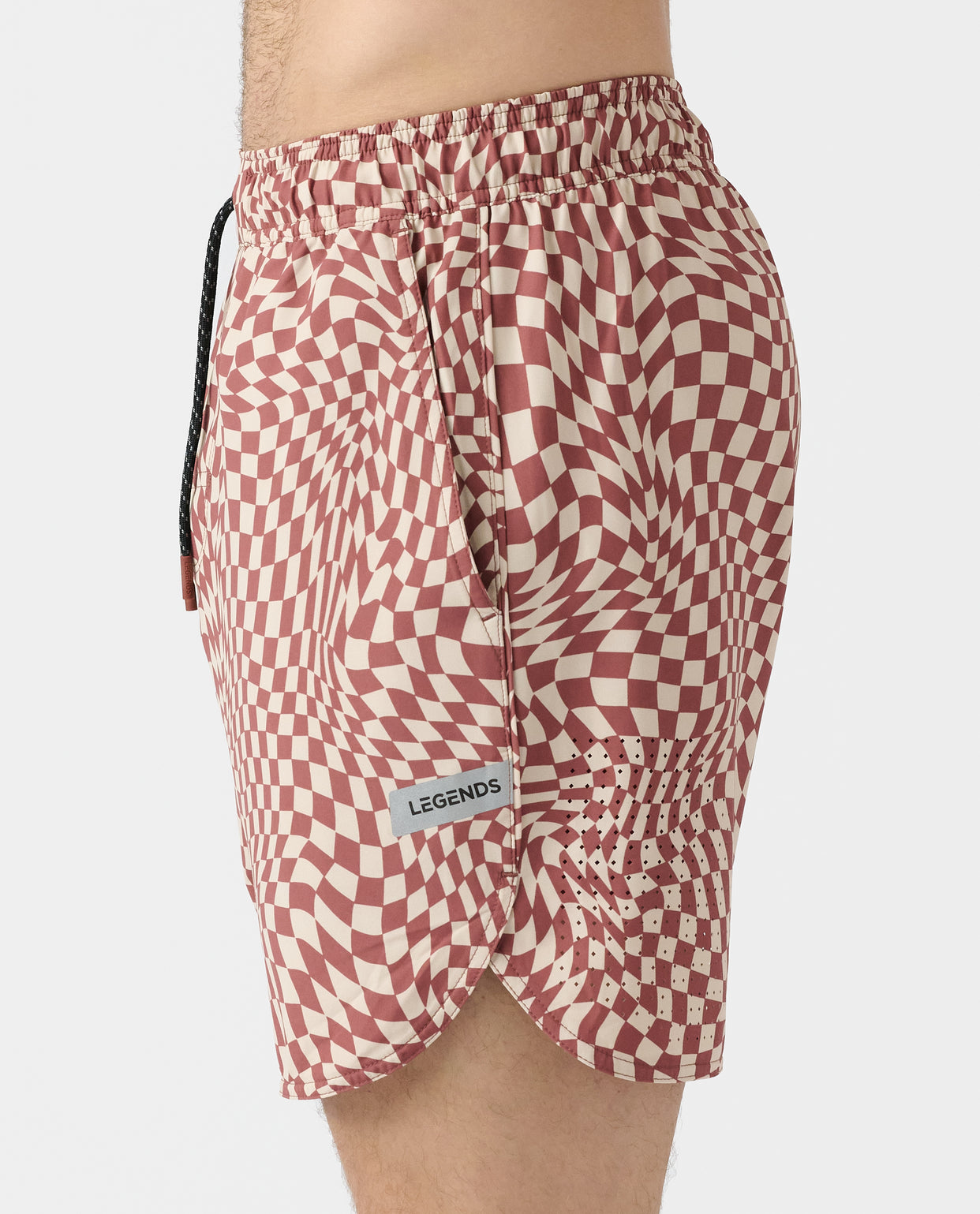 Luka Short Micro Warped Checkers Ember