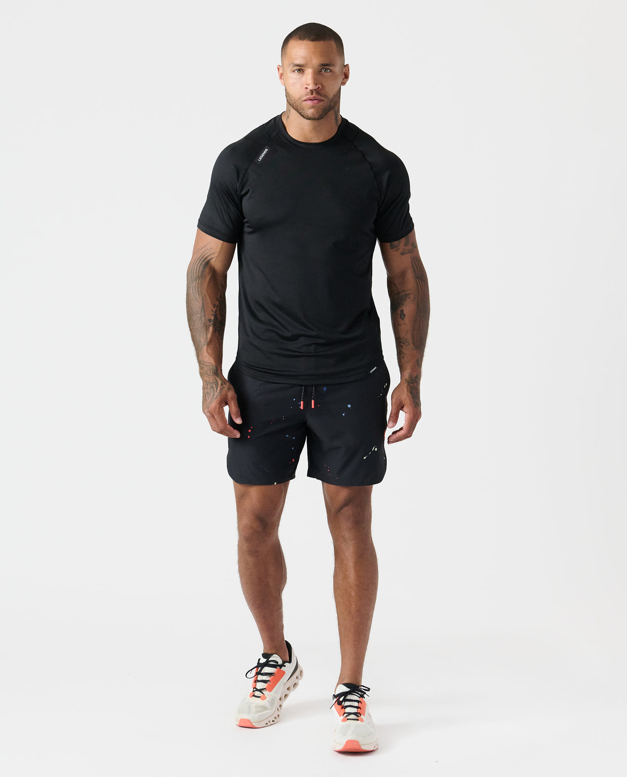 Luka Short Coral Burst Space Drip