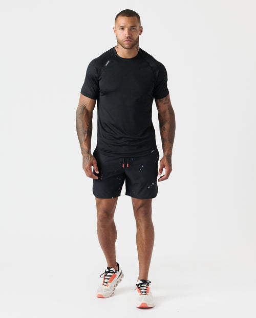 Luka Short Coral Burst Space Drip