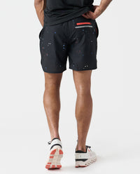 Luka Short Coral Burst Space Drip