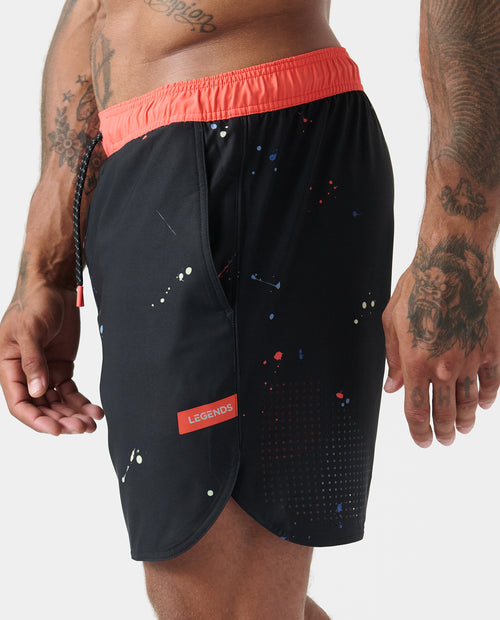 Luka Short Coral Burst Space Drip