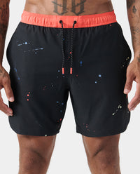 Luka Short Coral Burst Space Drip