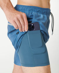 Luka Short Washed Navy Cloud Dye