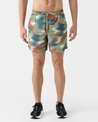 Luka Short Wavy Camo Thyme