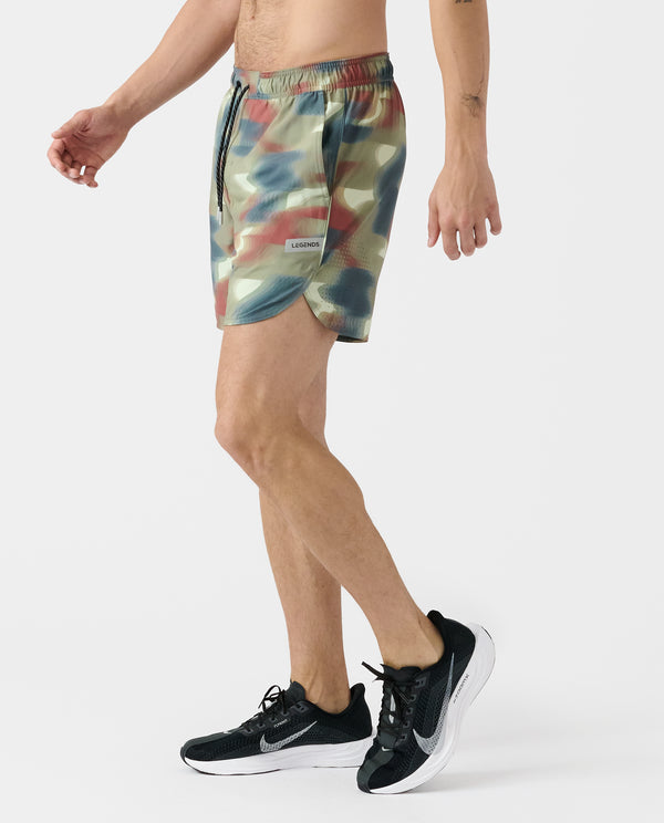 Luka Short Wavy Camo Thyme
