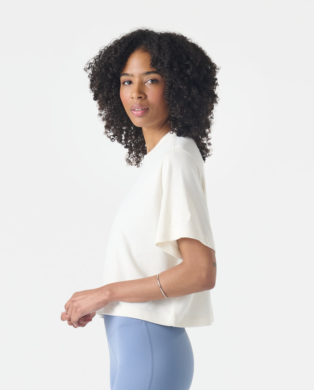 Milo Cropped Tee Bone
