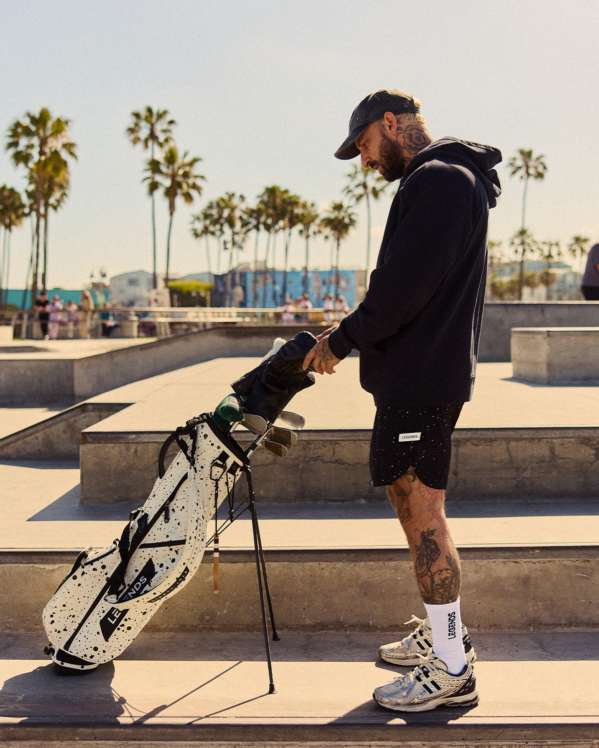 Luka Golf Short Black Splatter - 2