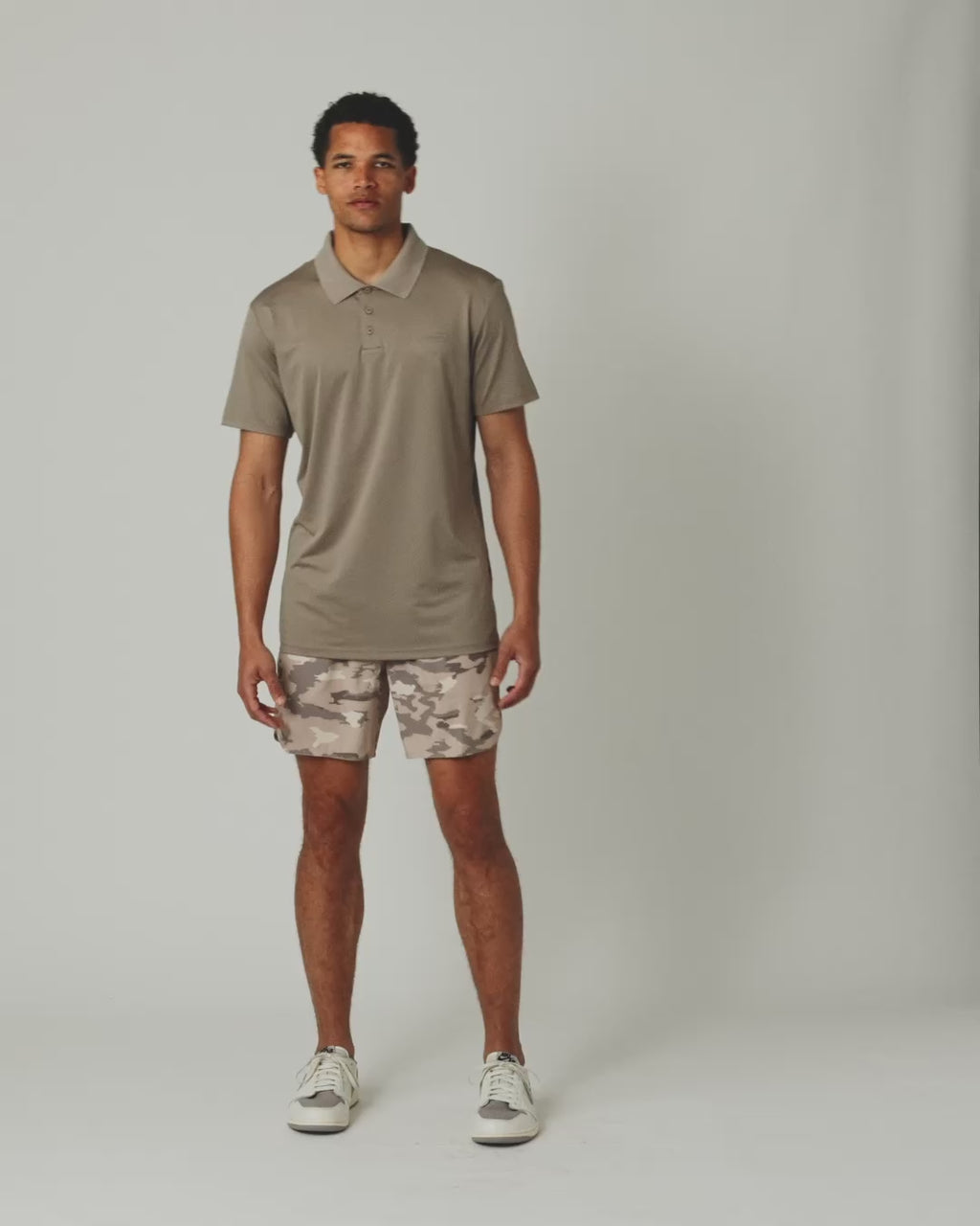 Luka Golf Short Taupe Camo - 10