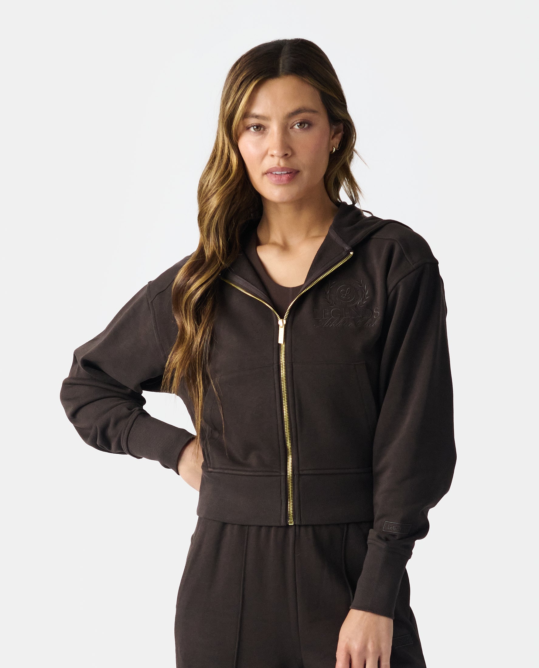 Rylie Full-Zip Sweatshirt Java