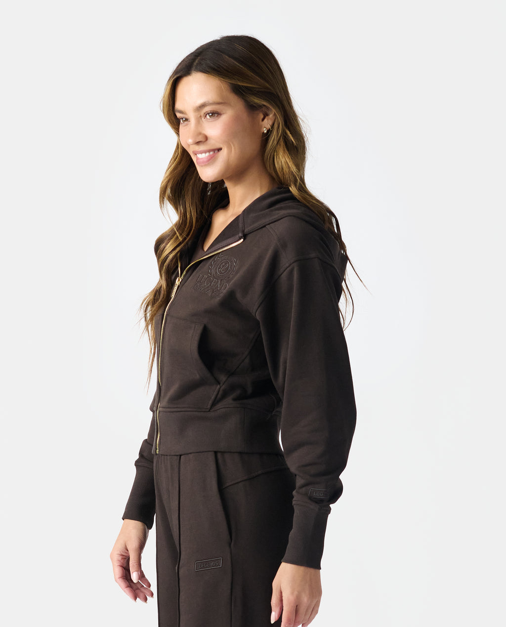 Rylie Full-Zip Sweatshirt Java