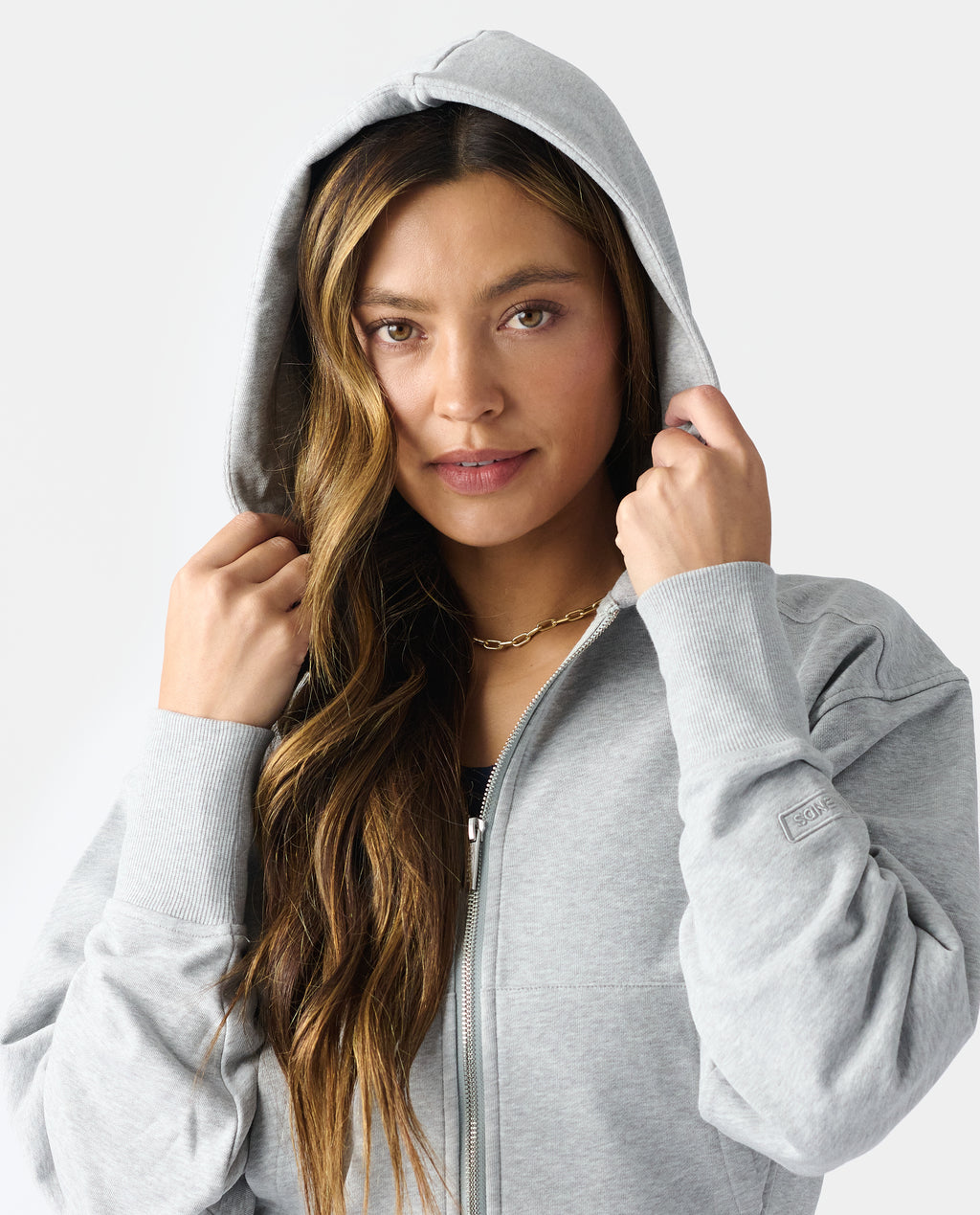 Rylie Full-Zip Sweatshirt Heather Gray