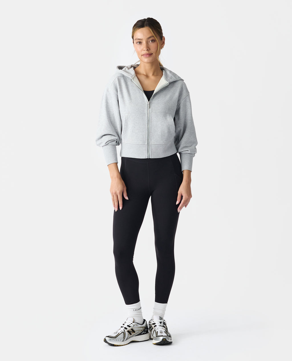 Rylie Full-Zip Sweatshirt Heather Gray