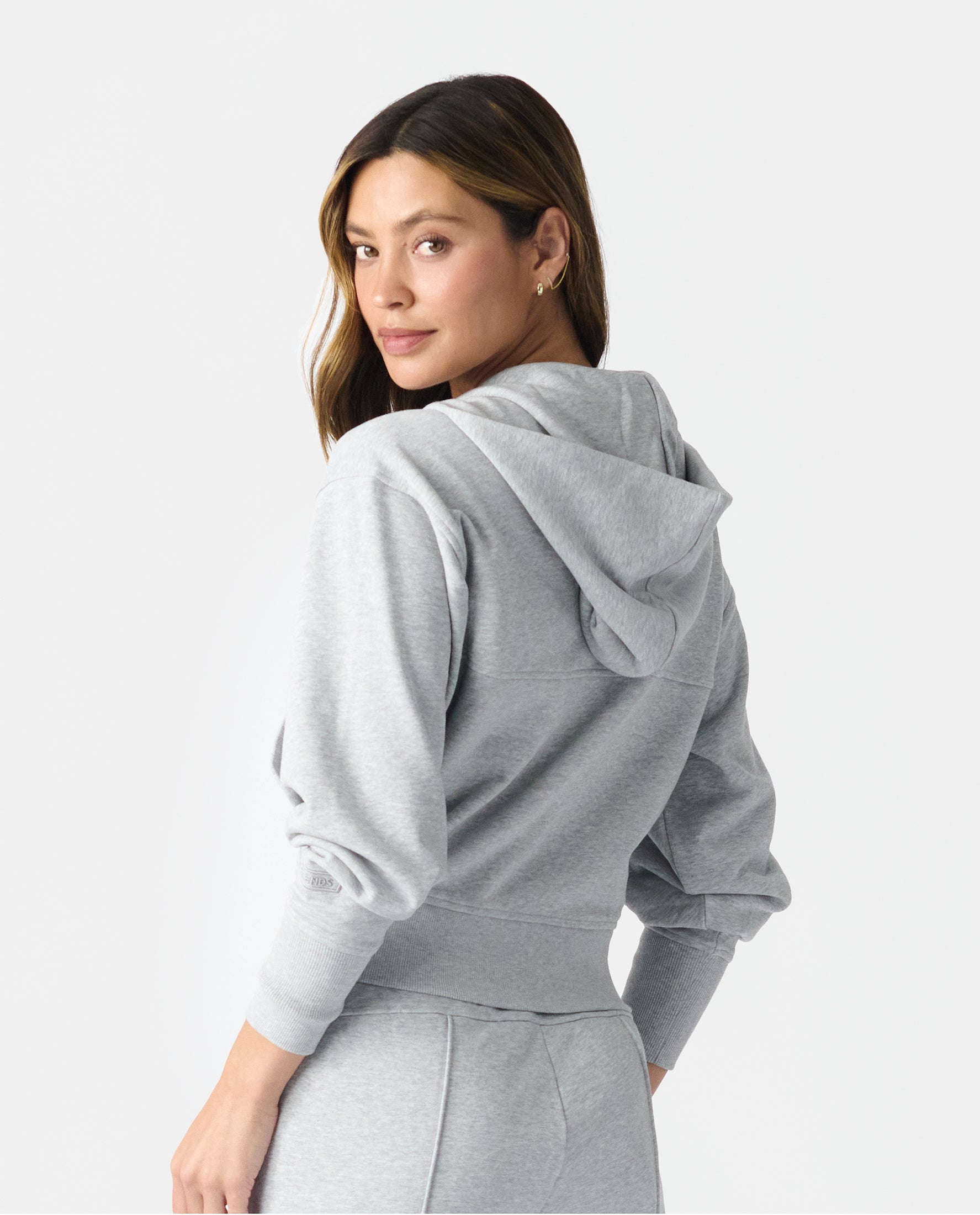 Rylie Full-Zip Sweatshirt Heather Gray