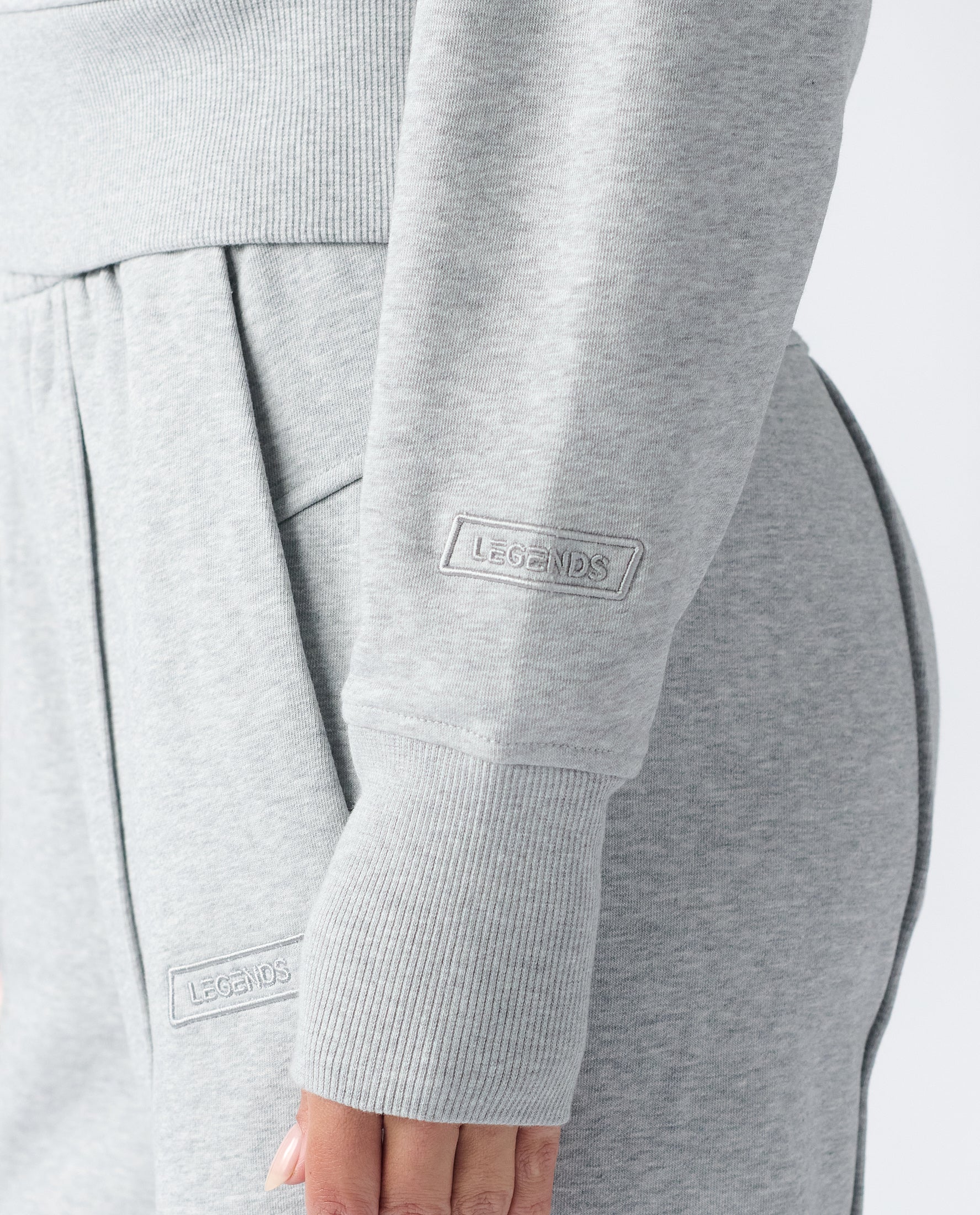 Rylie Full-Zip Sweatshirt Heather Gray