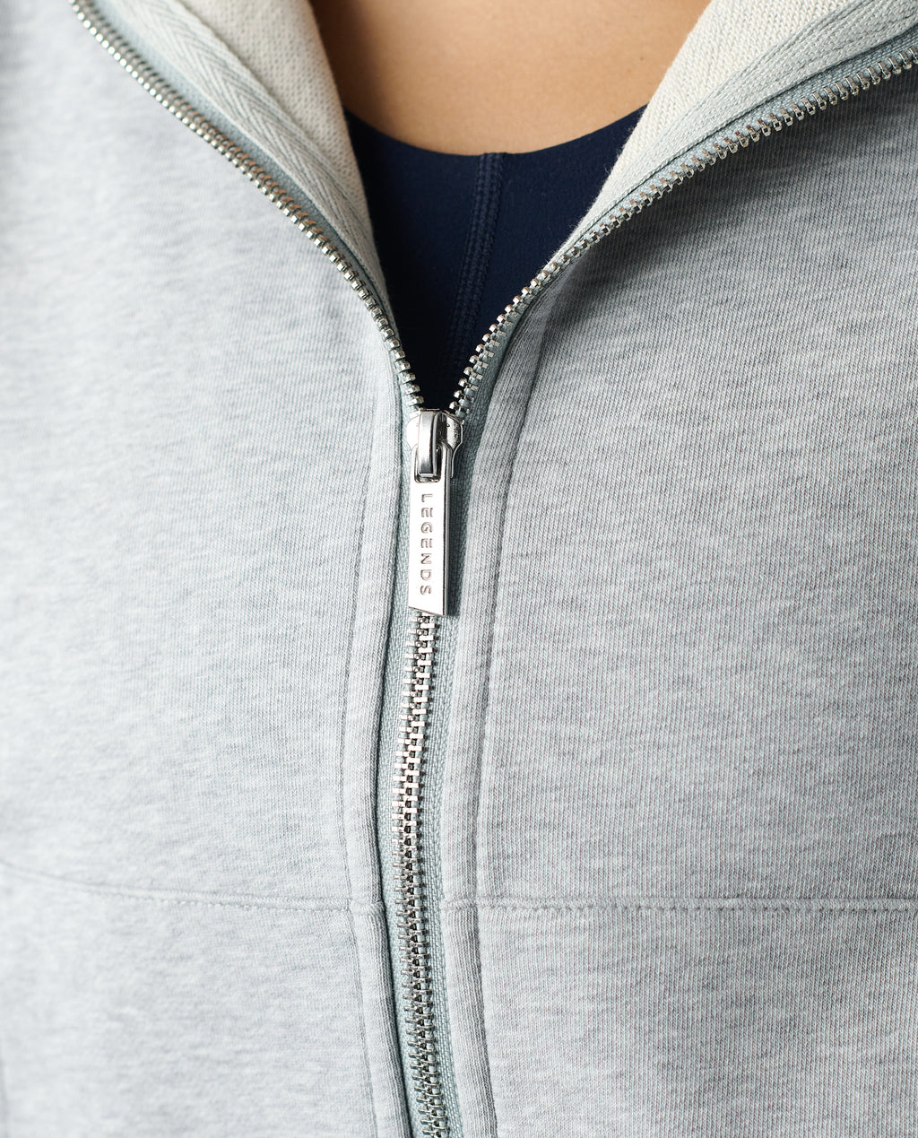 Rylie Full-Zip Sweatshirt Heather Gray