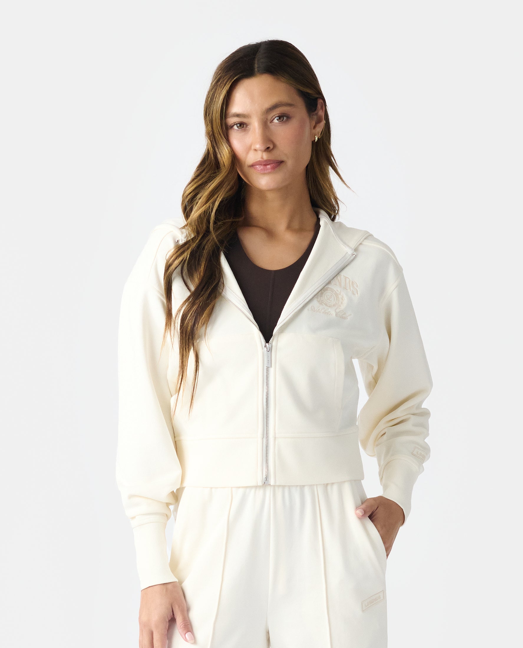 Rylie Full-Zip Sweatshirt Bone