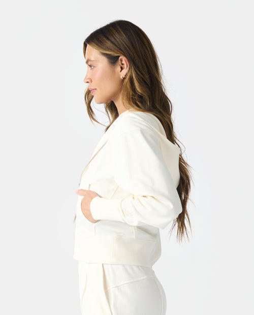 Rylie Full-Zip Sweatshirt Bone