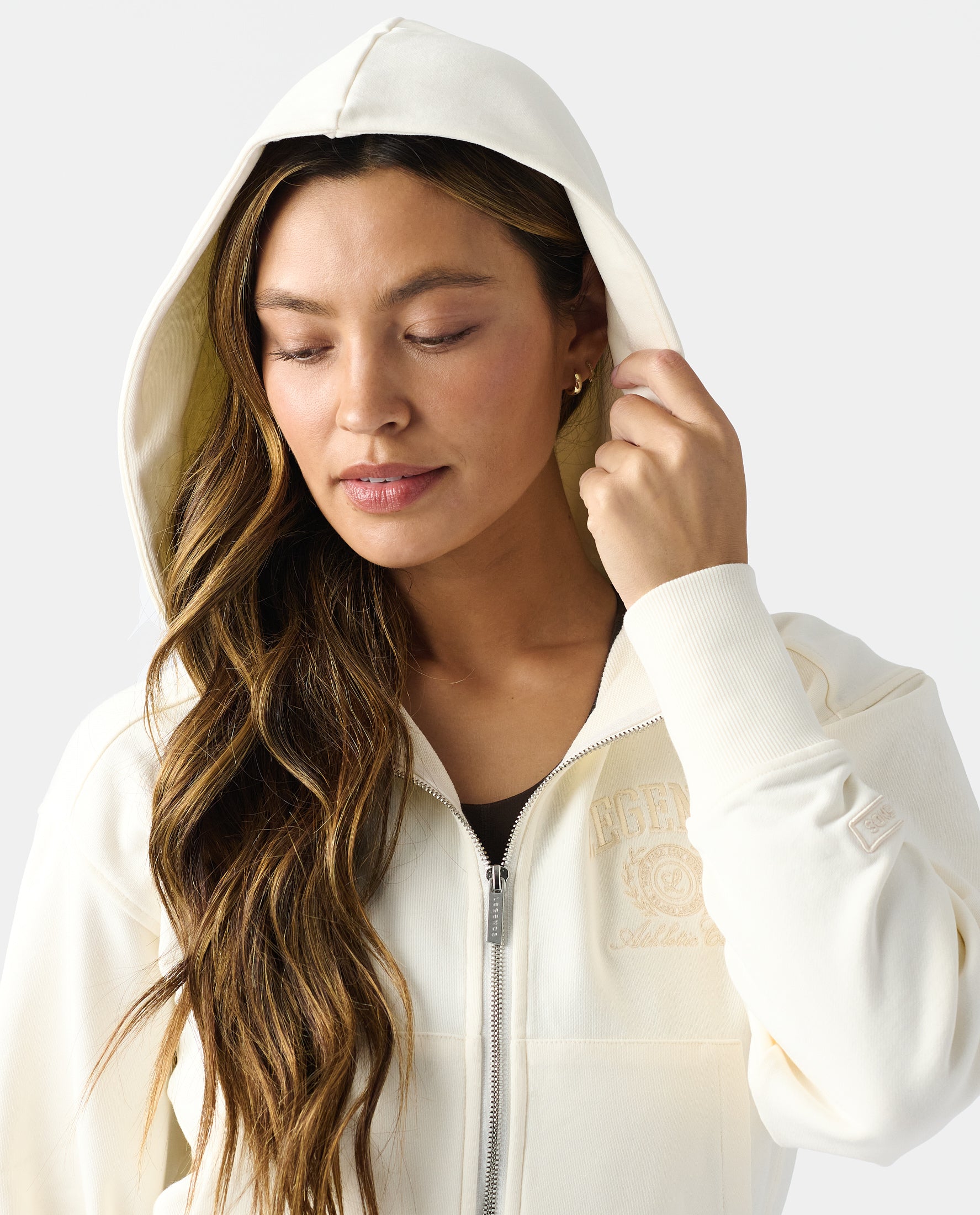 Rylie Full-Zip Sweatshirt Bone