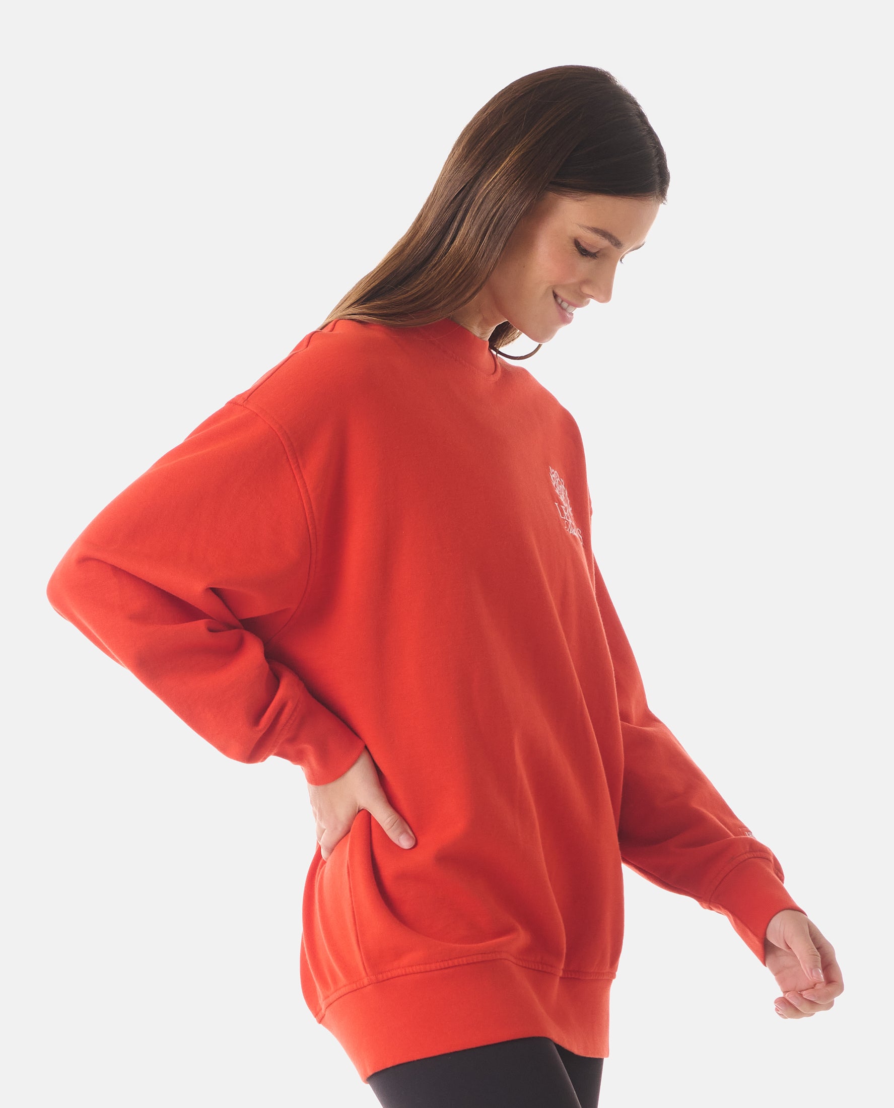 Saylor Oversized Crew Poppy – Legends
