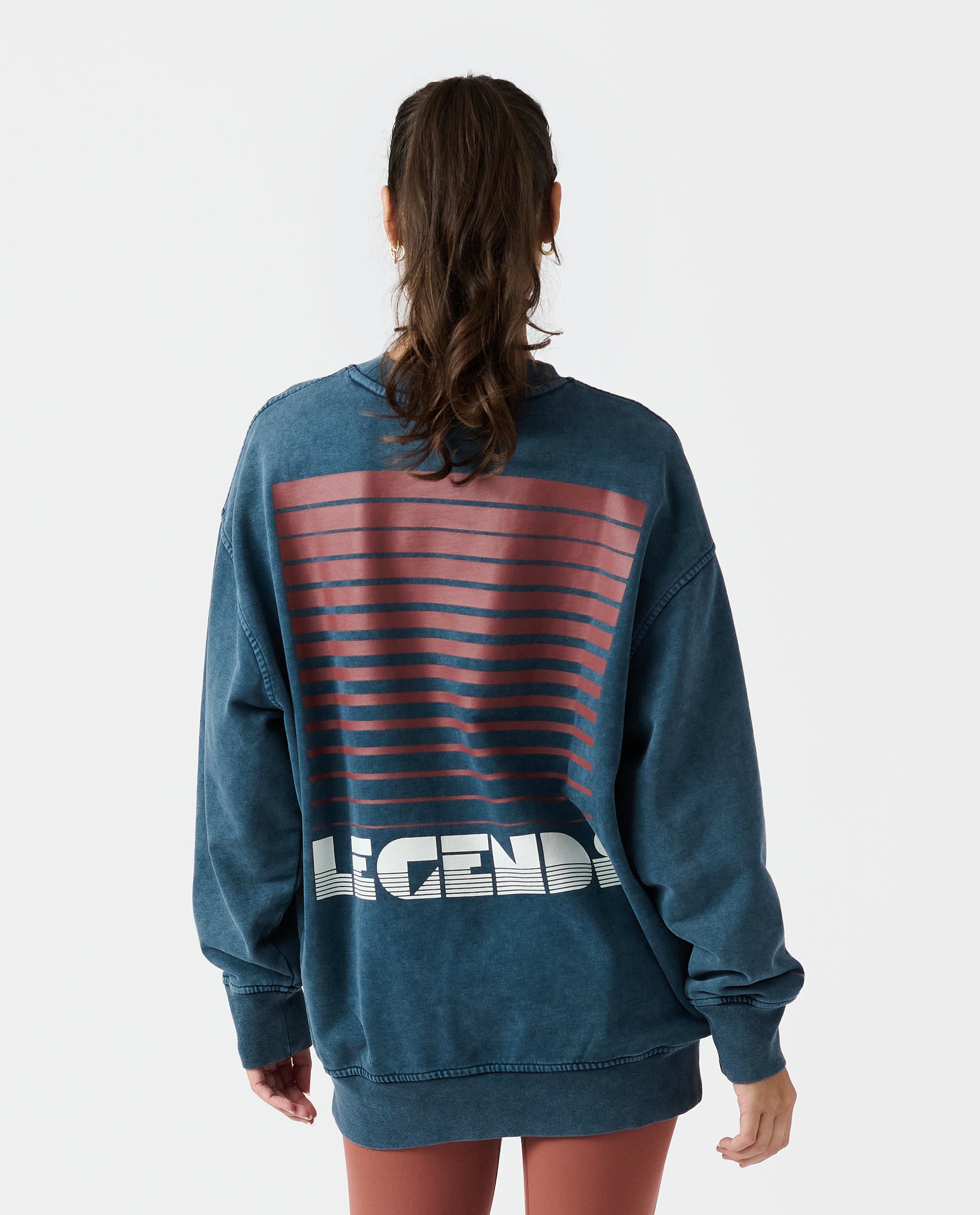 Saylor Oversized Crew Washed Slate