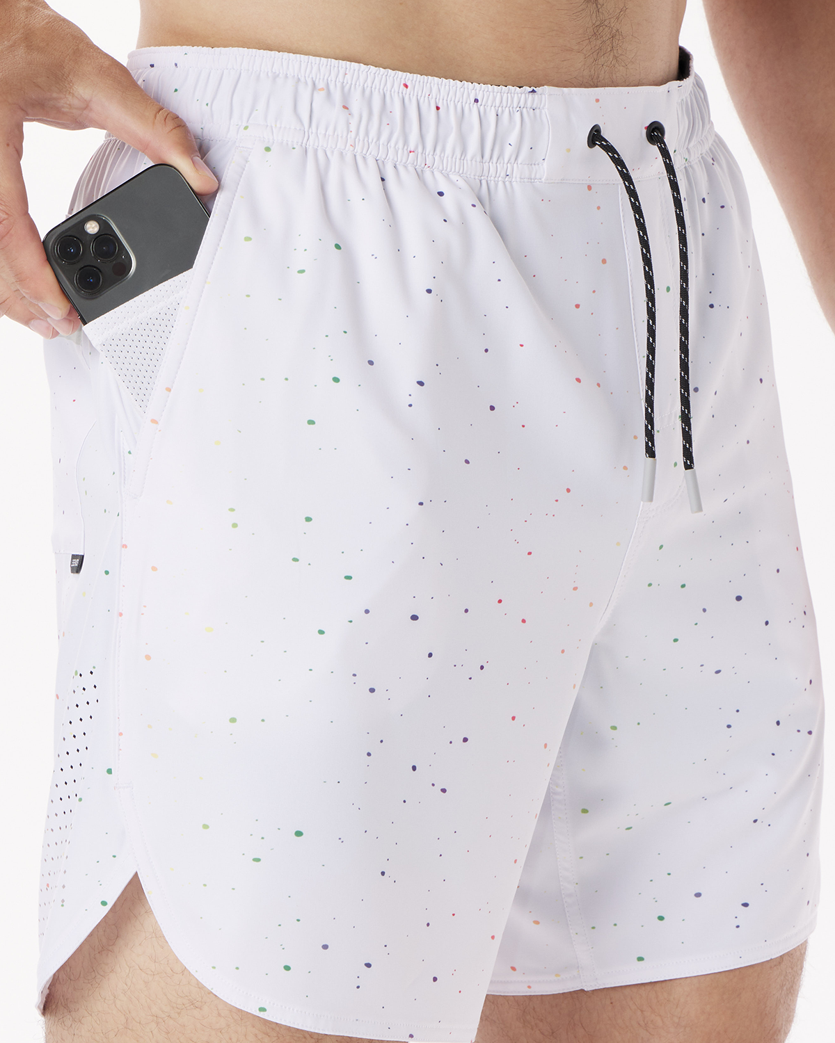 Luka Short Pride Splatter White